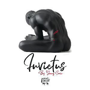 The powerful cover art for Young Swain's album "Invictus", representing strength and victory.