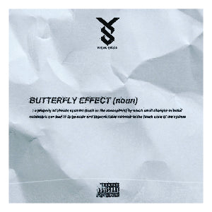 Cover art for Young Swain's conceptual album "The Butterfly Effect", symbolizing interconnected stories and ripple effects.